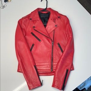 rag & bone Red Leather Jacket